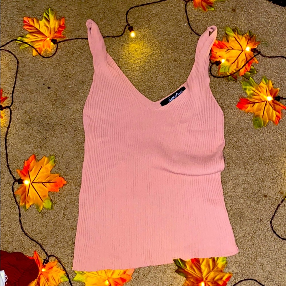 sweet rain pink sleeved blouse